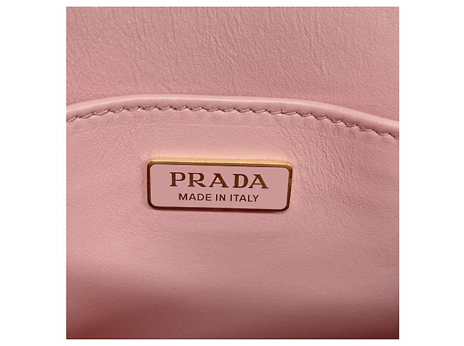 Borsa Prada in pelle Saffiano rosa - vista 5