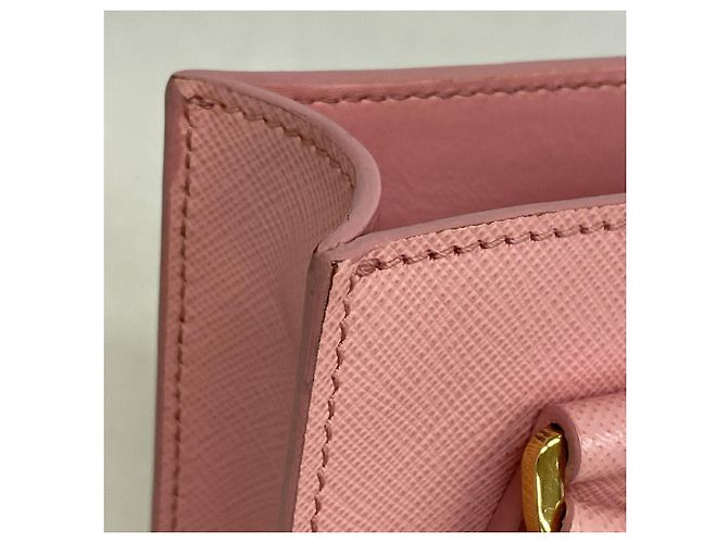 Borsa Prada in pelle Saffiano rosa - vista 7