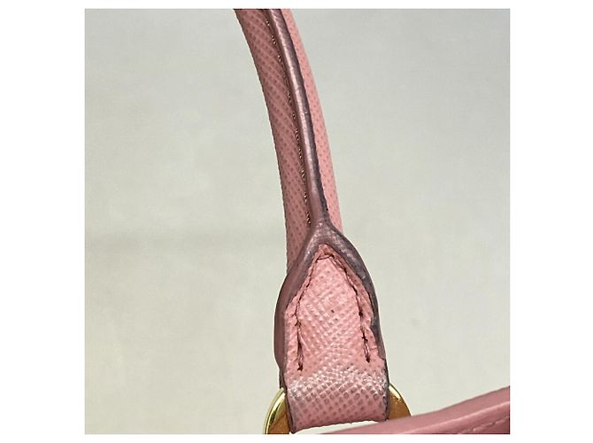 Borsa Prada in pelle Saffiano rosa - vista 8