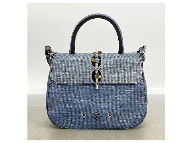 Bolso Louis Vuitton Epi Denim Chain It PM Azul - vista 11