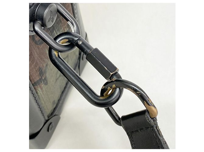 Borsa a tracolla Soft Trunk Monogram Camouflage Louis Vuitton Nero Cachi - vista 7