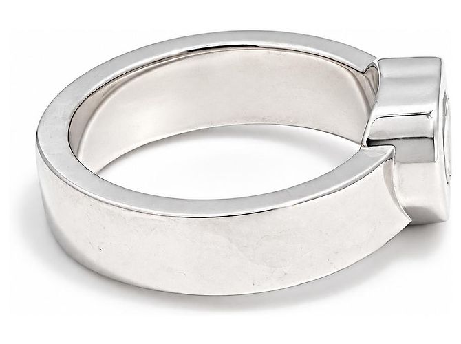 Chopard Happy Diamonds Anello Cuore Oro Bianco 750/18K Mis. 53 Full Set - vista 5