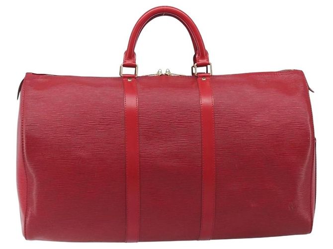 Louis Vuitton Keepall Epi Leather 50 Red - view 2