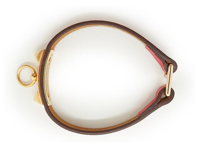 Hermès Bracciale Rivale Mini T2 Marrone Rosa D'oro - vista 13