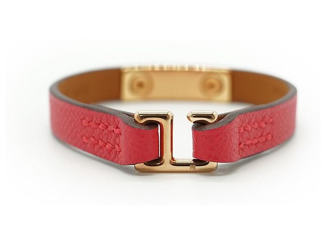 Hermès Bracciale Rivale Mini T2 Marrone Rosa D'oro - vista 5