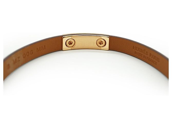 Hermès Bracciale Rivale Mini T2 Marrone Rosa D'oro - vista 8
