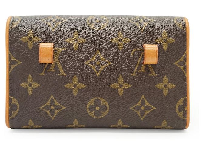 Louis Vuitton Monogram Pochette Florentine Castaño Beige - vista 2