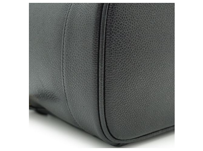 Chanel Borsa Vanity Verticale in Pelle Caviar Nero - vista 6