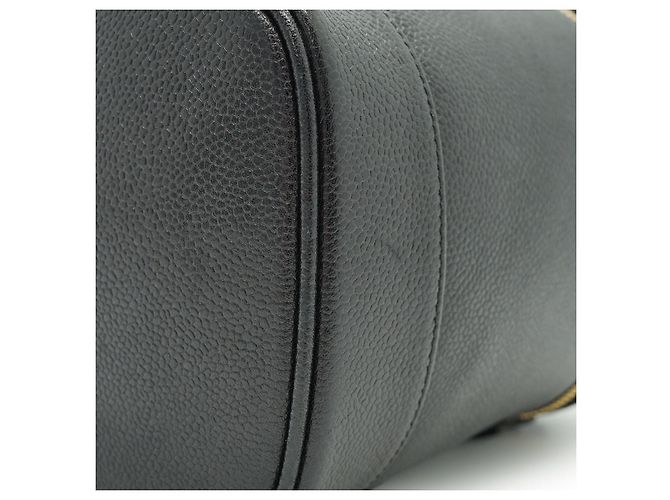 Chanel Borsa Vanity Verticale in Pelle Caviar Nero - vista 7