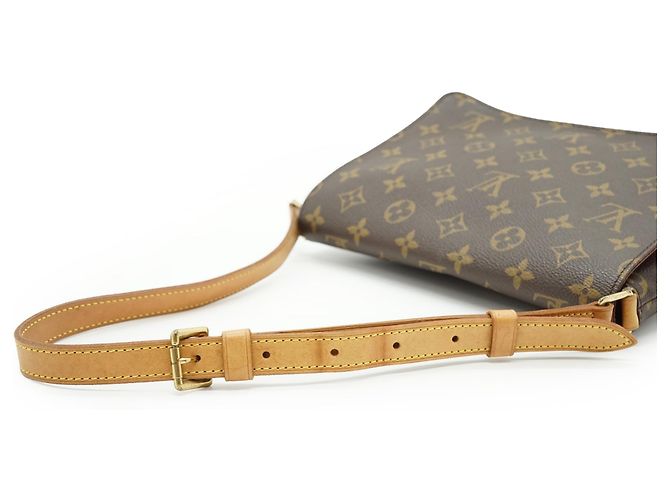 Louis Vuitton Monogram Musette Tango Brown Mustard - view 10