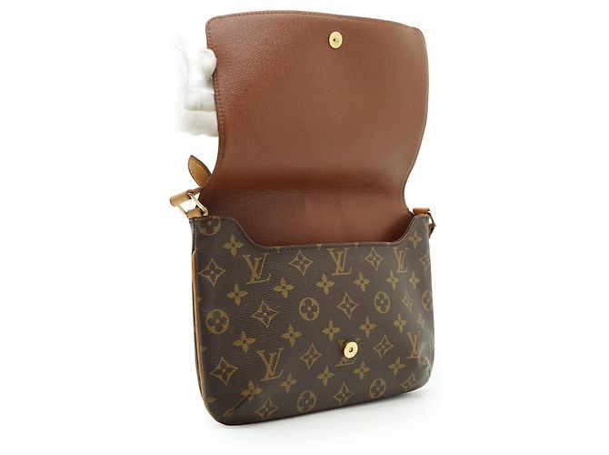 Louis Vuitton Monogram Musette Tango Brown Mustard - view 11