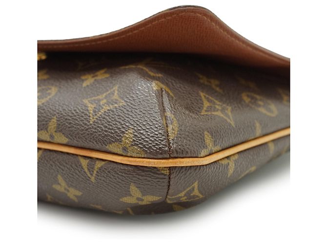 Louis Vuitton Monogram Musette Tango Brown Mustard - view 7
