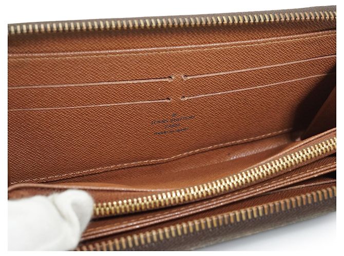 Louis Vuitton Cartera Zippy Long Monogram Castaño - vista 11