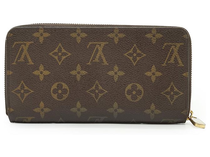 Louis Vuitton Cartera Zippy Long Monogram Castaño - vista 2