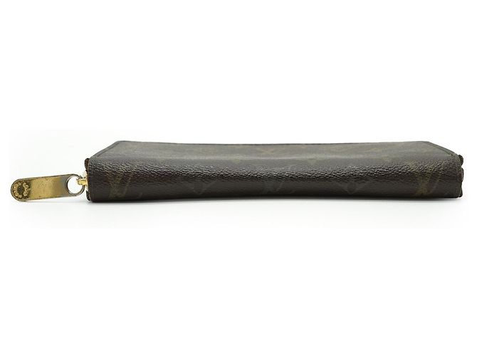 Louis Vuitton Cartera Zippy Long Monogram Castaño - vista 5