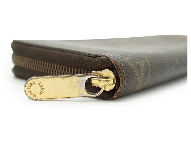 Louis Vuitton Cartera Zippy Long Monogram Castaño - vista 6