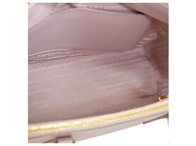 Prada Tote Double Zip Galleria Orchidea Medium em Saffiano 2way Rosa - vista 15