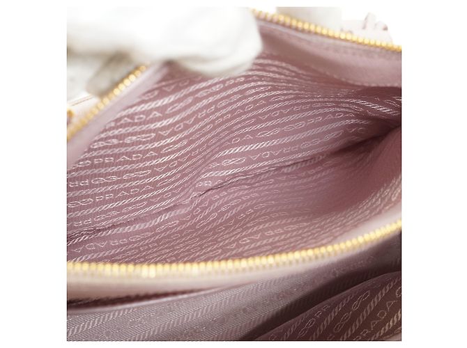 Prada Bolso Tote Double Zip Galleria Orchidea Medium de Saffiano 2way Rosa - vista 20