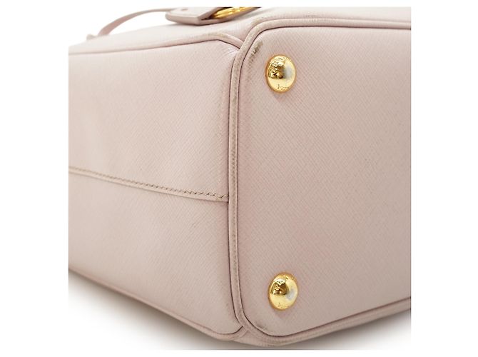 Prada Tote Double Zip Galleria Orchidea Medium em Saffiano 2way Rosa - vista 6