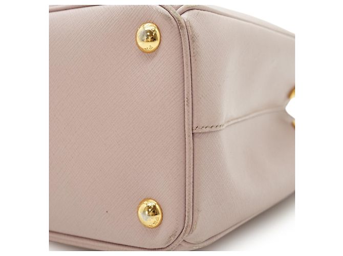 Prada Tote Double Zip Galleria Orchidea Medium em Saffiano 2way Rosa - vista 7