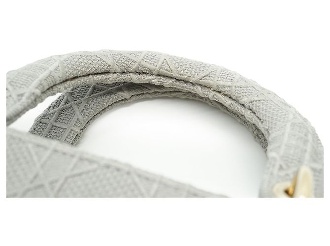 Lady Dior Medium Cannage D-Lite Gris - vista 12