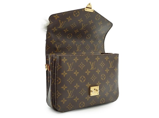 Louis Vuitton Monogram Pochette Metis MM Braun - vista 10