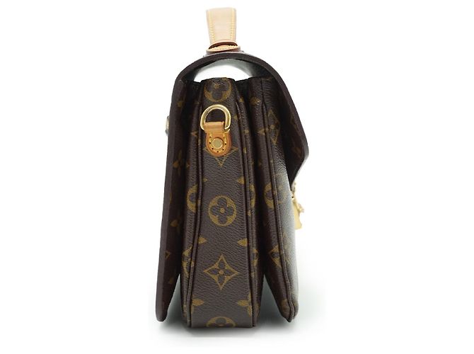 Louis Vuitton Monogram Pochette Metis MM Braun - vista 4