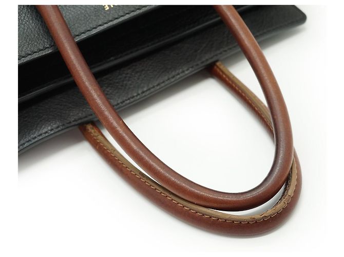 Céline Micro Tricolor Luggage Marrone Nero Beige - vista 9