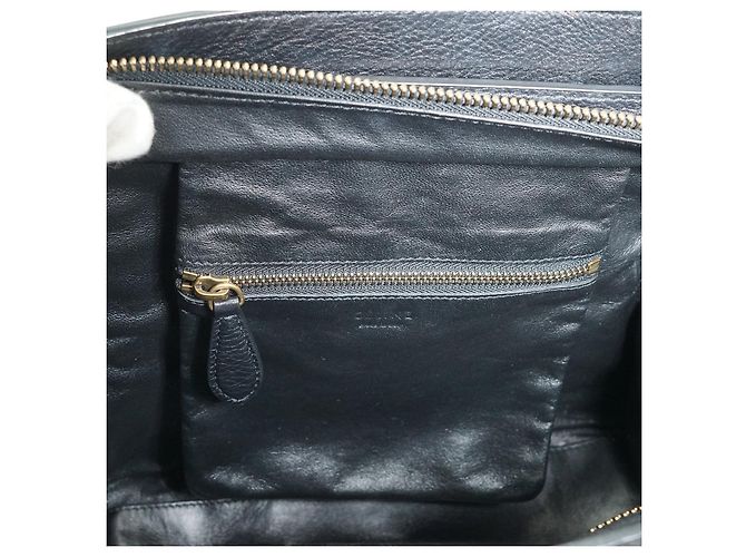 Céline Micro Tricolor Luggage Marrone Nero Beige - vista 11