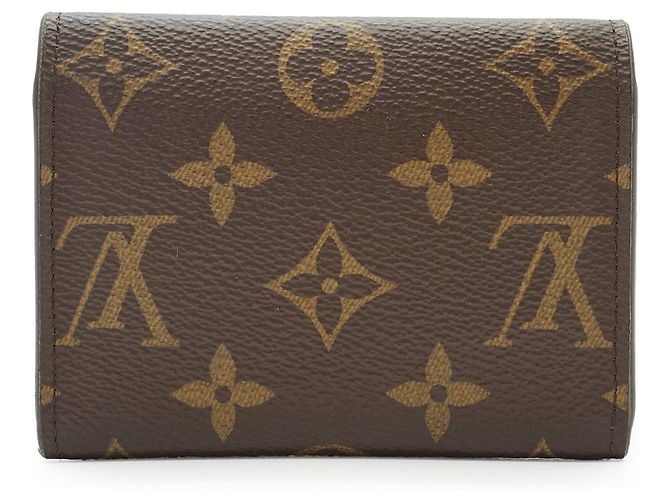 Louis Vuitton Monogram Rosalie Compact Wallet Portemonnaie Braun Rot - Ansicht 2