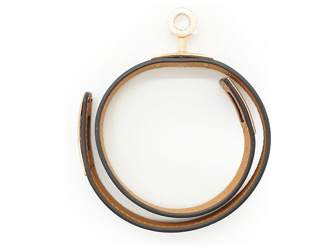 Hermès Kelly Double Tour Armband T2 Braun Golden Bordeaux - Ansicht 11