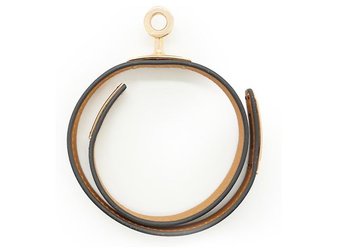Hermès Kelly Double Tour Armband T2 Braun Golden Bordeaux - Ansicht 12