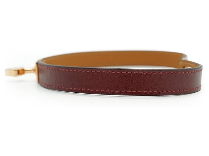 Hermès Kelly Double Tour Armband T2 Braun Golden Bordeaux - Ansicht 3