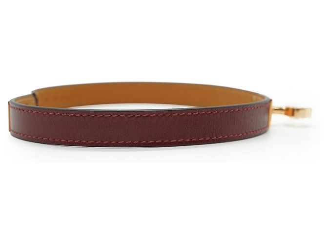 Hermès Kelly Double Tour Armband T2 Braun Golden Bordeaux - Ansicht 4