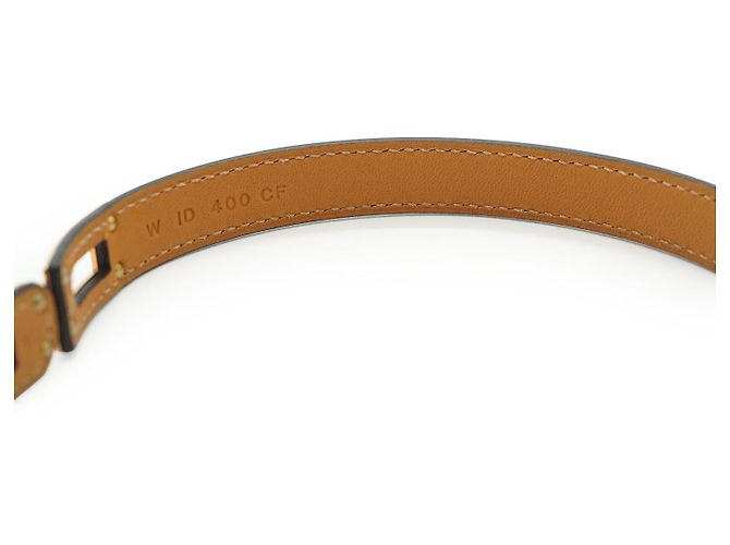 Hermès Kelly Double Tour Armband T2 Braun Golden Bordeaux - Ansicht 8