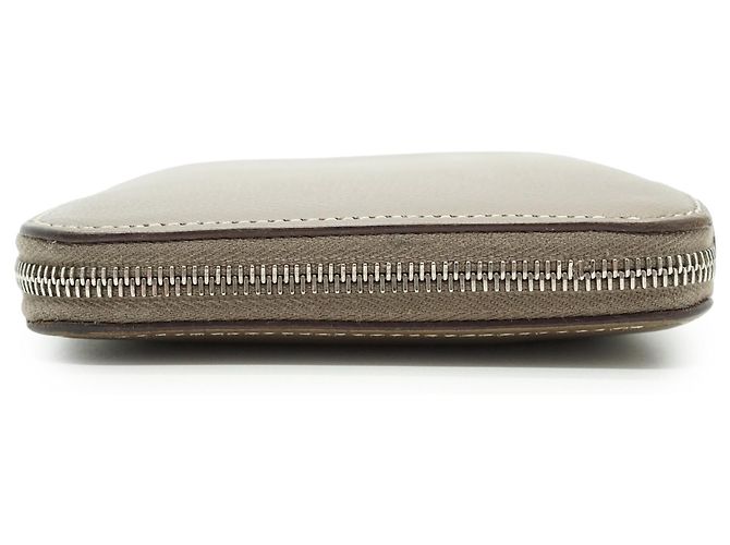 Hermès Portefeuille long Epsom Etoupe Les Sangles Azap Silk-in - vue 4