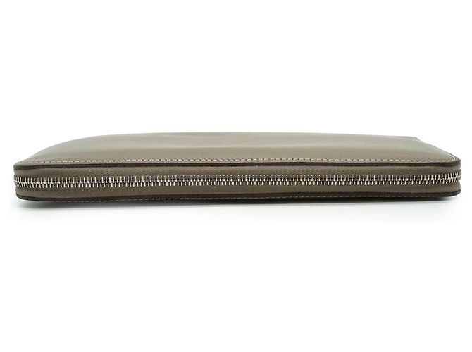 Hermès Portefeuille long Epsom Etoupe Les Sangles Azap Silk-in - vue 8