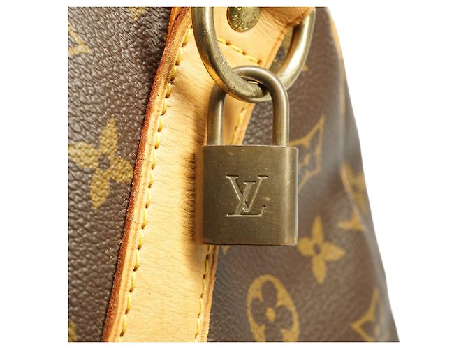 Louis Vuitton Monogram Keepall Bandouliere 60 Castaño - vista 14