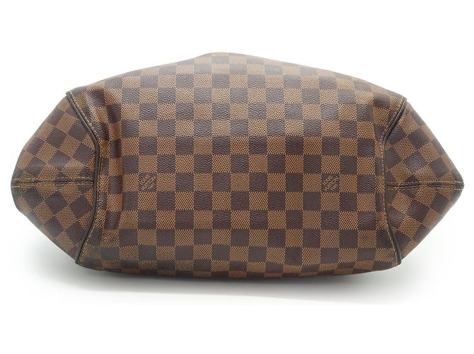 Louis Vuitton Damier Ebene Sistina GM Marrone Rosso - vista 5