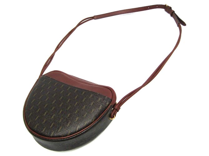 Autre Marque Saint Laurent Le Monogramme Coeur Monogram All Over Coated Canvas and Leather Castaño - vista 2
