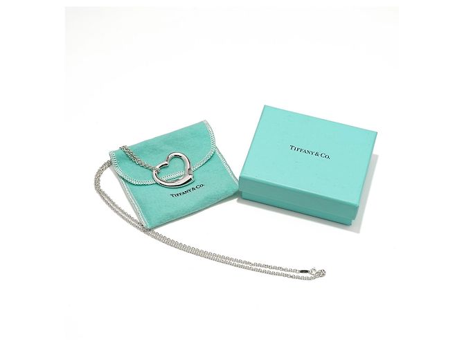 Tiffany & Co. Elsa Peretti Open Heart Anhänger Silber 925 Herz 22 mm Luxus - Ansicht 2