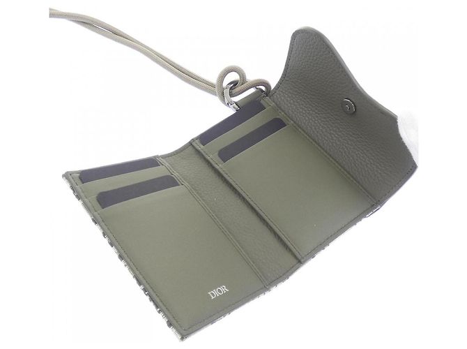 Christian Dior Saddle Wallet Green - view 3