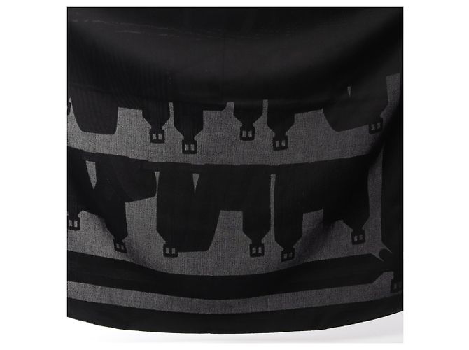 Hermès Pañuelo Hermes Carre 115 Sangle Negro - vista 5