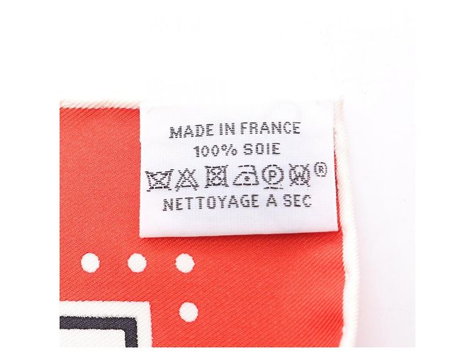 Hermès Foulard Hermes Carre 55 Paris Qui Roule Nero Bianco Rosso - vista 3
