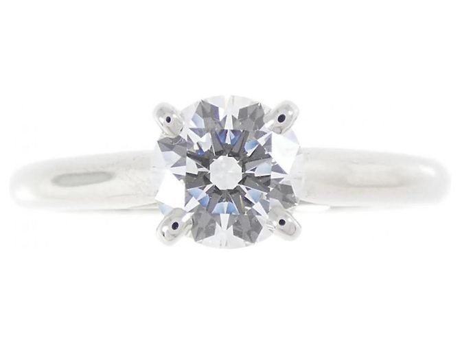Anello Cartier 1895 in platino con diamante - vista 2