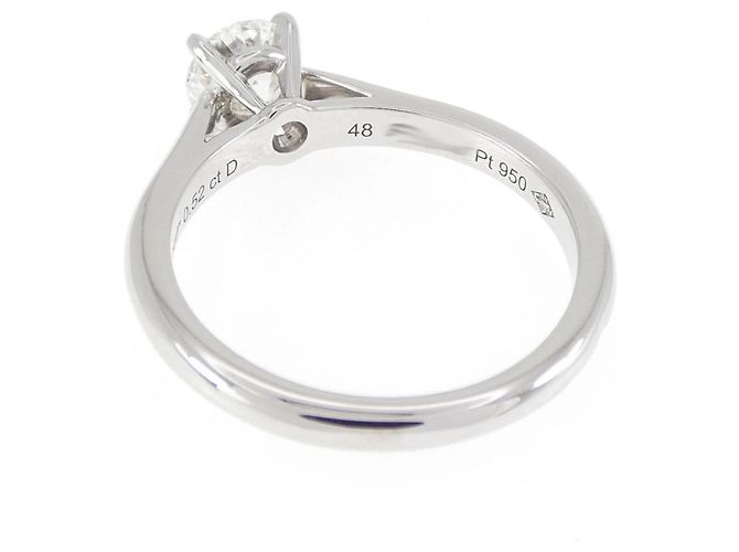 Anello Cartier 1895 in platino con diamante - vista 3