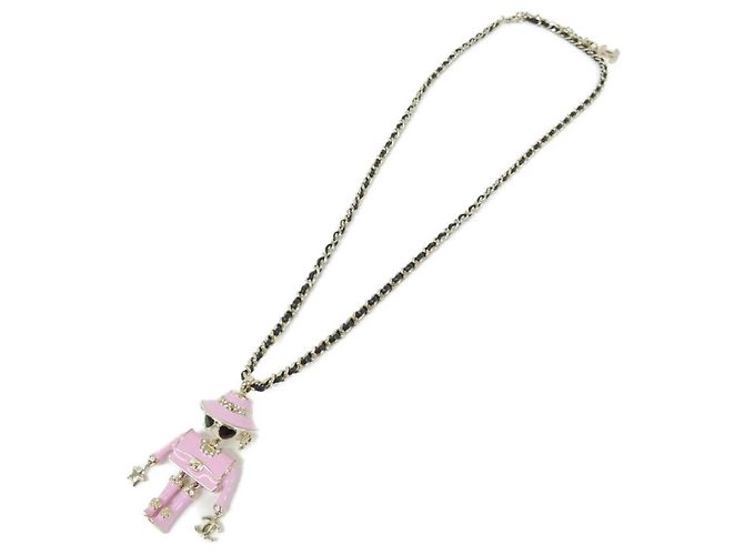 Collier Chanel ABG222 Noir Rose Blanc Doré - vue 2