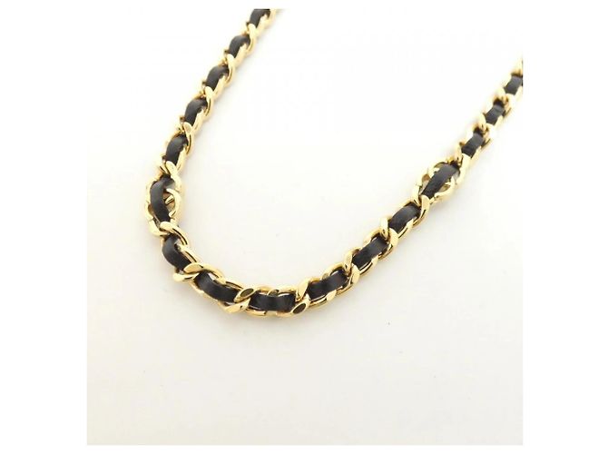 Collar Chanel ABH129 Negro Dorado - vista 3