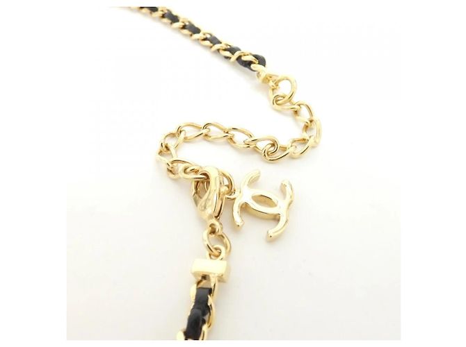 Collar Chanel ABH129 Negro Dorado - vista 4