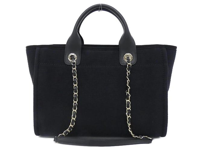 Borsa Chanel Deauville Line AS3257 Nero - vista 2